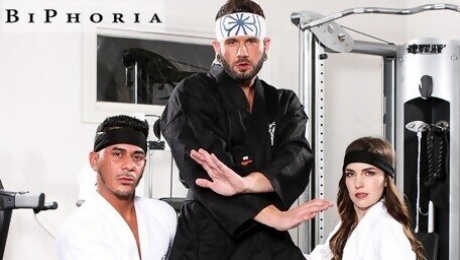 BiPhoria - Karate Master Trains Students In Cobra Bi