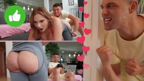 BANGBROS - Johnny Love Pranks His Girlfriend Brandy Renee For Clout